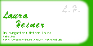 laura heiner business card